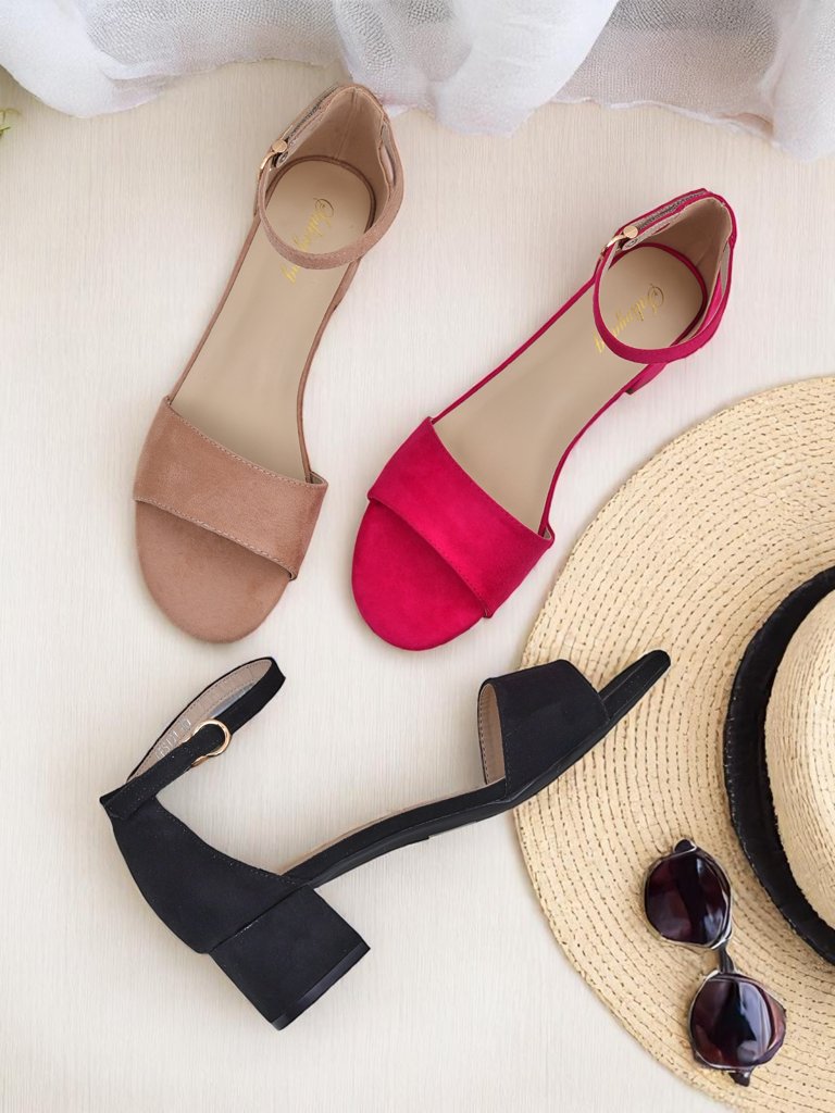 Royalfashion Women's SoftHeels Low Heel Sandals