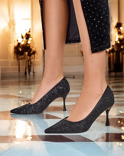 Royalfashion Women's pumps with zircons Letello