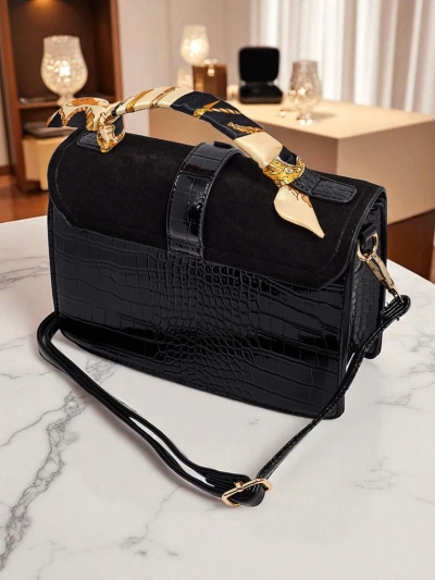 Patent Faux Leather Small Women's Handbag Velar Nook