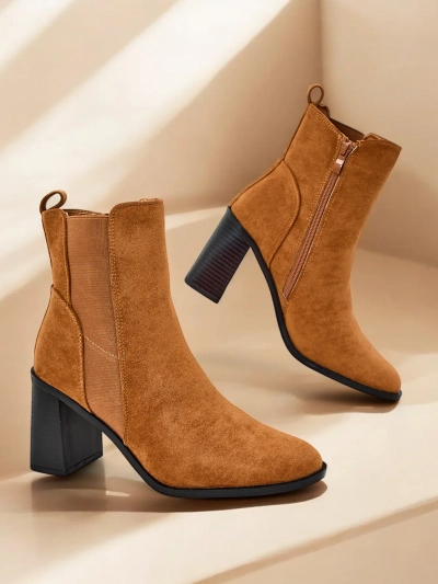 Royalfashion Women's ankle boots on a chunky heel Enotto