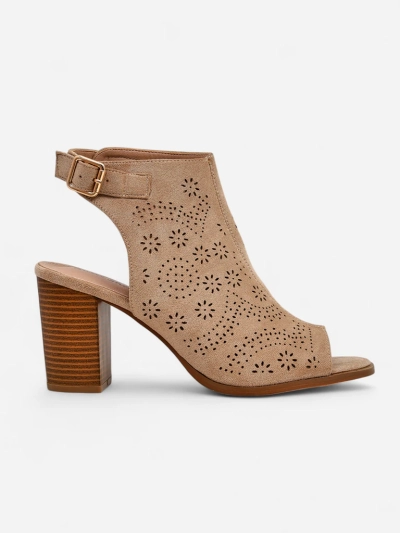 Royalfashion Women’s cut-out block-heel sandals Abetle