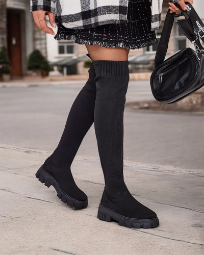 Royalfashion Women's Slip-On Boots Ohorro