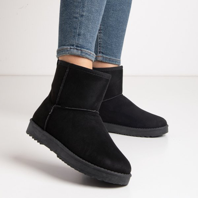 Black women's platform snow boots by Nimasa - Footwear