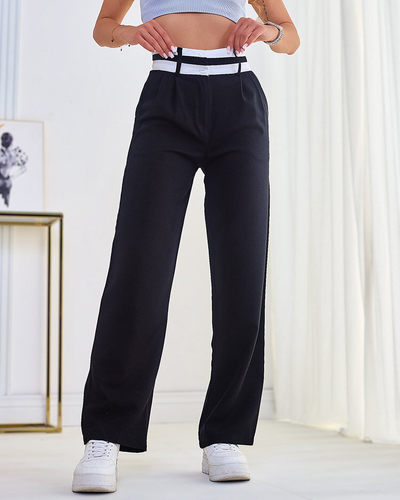 Royalfashion Женские широкие брюки из ткани