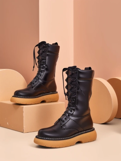 Royalfashion Women's worker boots Megie