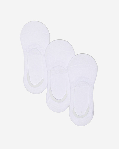 Women's white ankle socks 3 / pack - Underwear