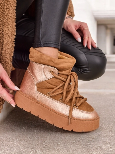 Royalfashion Sieviešu apavi ar mežģītēm sniega apavos Iniuc