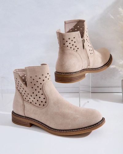 Royalfashion Light brown women's Rito boots
