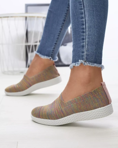 Цветные желтые женские кроссовки Covvu- Footwear