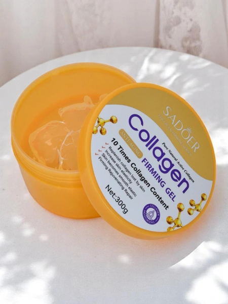 Barojošs mitrinošs un nostiprinošs ķermeņa želeja ar kolagēnu