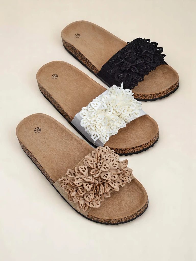Royalfashion women’s flip-flops with little flowers Occes