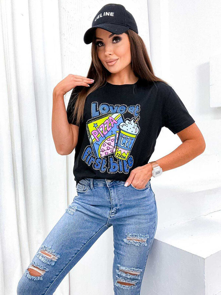 Royalfashion Sieviešu krekliņš ar apdruku