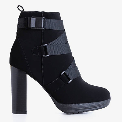 Black women's high-heeled boots Ores - Footwear