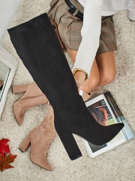 Women's Feravi Eco-Suede Stiletto Heel Boots