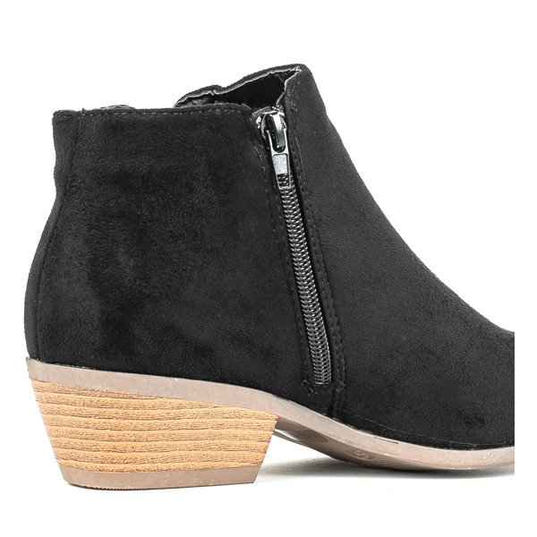 Czarne botki w stylu kowbojek Austin - Obuwie