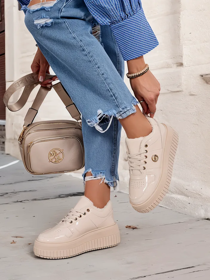 Royalfashion Утепленные женские кроссовки с мехом Rozit