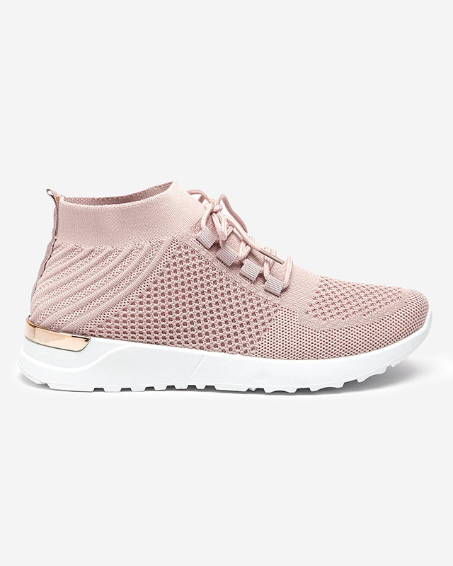 Women's Pink Bamggy Fabric Sports Shoes - Footwear