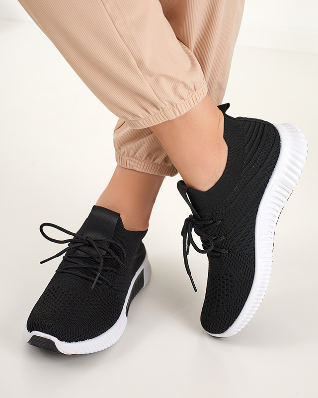 Black and white Merisal women's sports shoes - Footwear