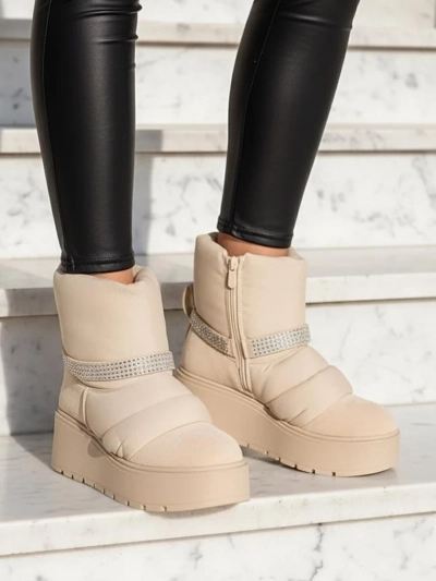 Royalfashion Women's Wedge Snow Boots Renosi