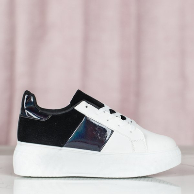 Черно-белые спортивные туфли на платформе Des - Обувь