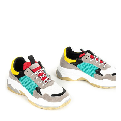 Wielokolorowe buty sportowe Yumeka - Obuwie