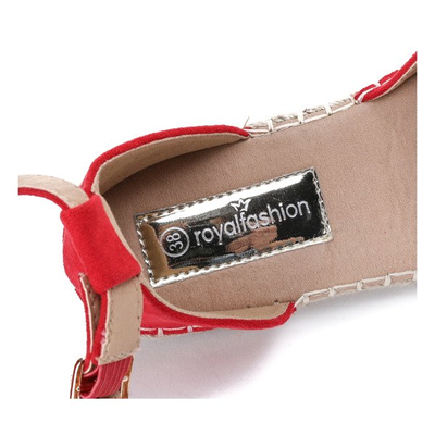 Red espadrilles with a Royal cut - Footwear