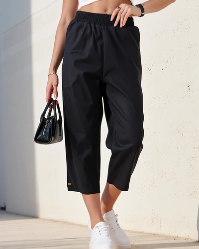 Royalfashion Sieviešu taisnas auduma bikses 7/8