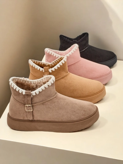 Royalfashion Short snow boots women's Ewioz