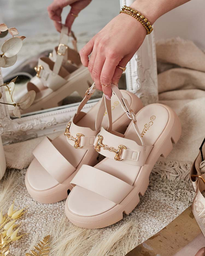 Royalfashion Women's eco-leather platform sandals Avemil