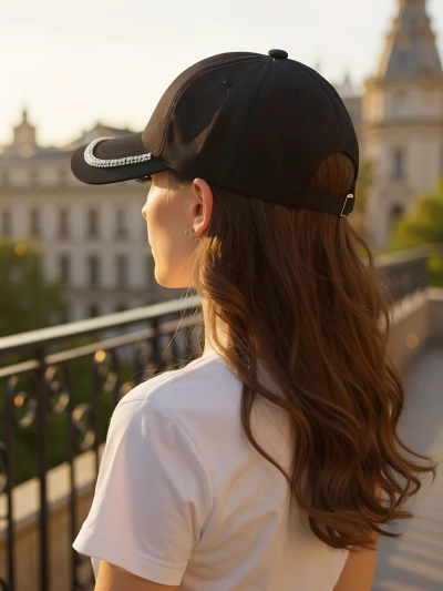 Royalfashion Cap with rhinestones Glam Vibe