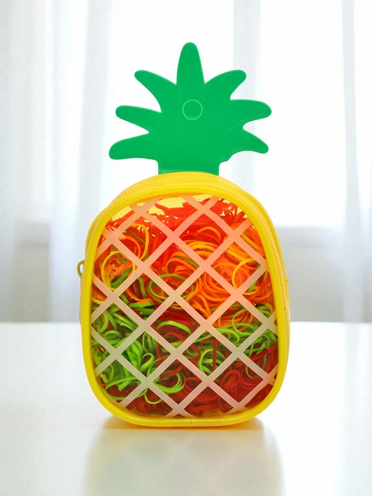 Royalfashion Multicolor Pineapple Silicone Elastics