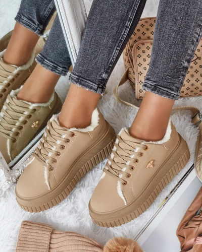 Royalfashion Утепленные женские кроссовки с мехом Noxu