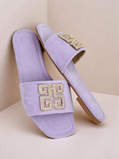Royalfashion Sieviešu čības ar plakanu zoli Zamila