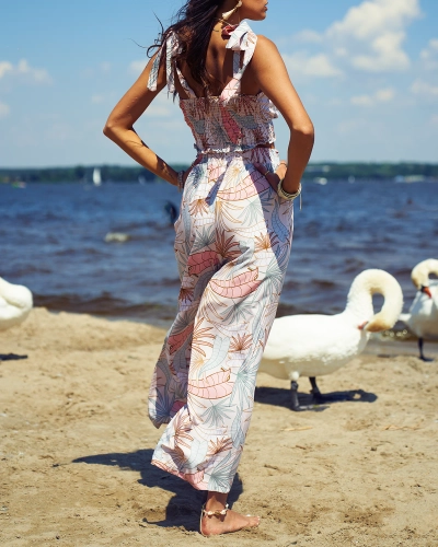 Royalfashion Patterned women's set in light pink