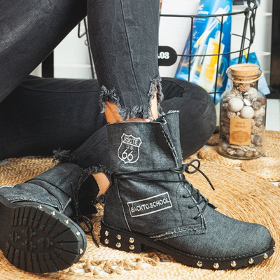 Denim black denim bags - Footwear 1