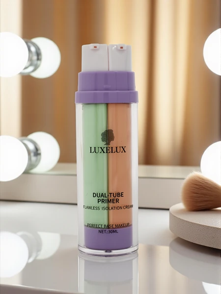 2-in-1 Cream with Green Makeup Base and Foundation - Neutralizes Redness