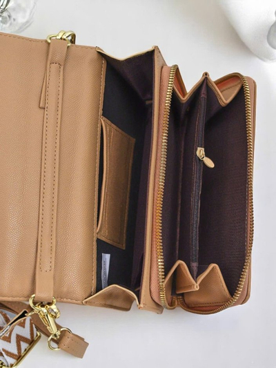 Royalfashion Multifunctional quilted purse wallet on a strap Multi Culti