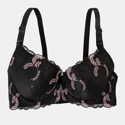 Black padded bra with lace - Underwear
