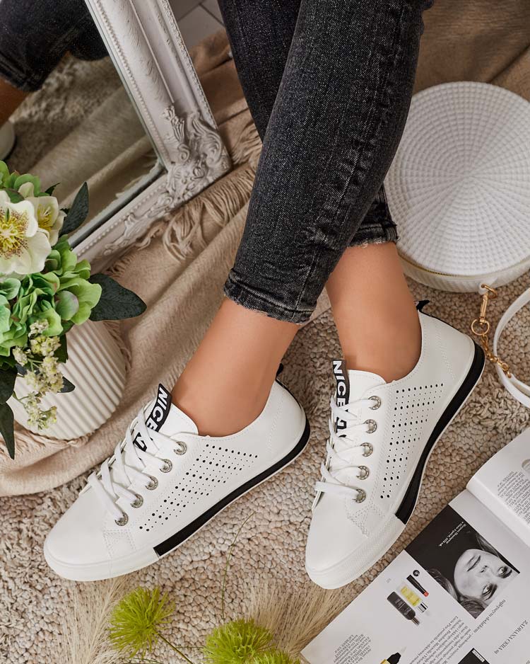 Royalfashion Women's Furatt Openwork Sneakers