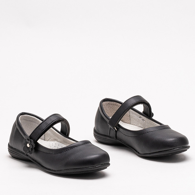 Girls 'black shoes made of eco leather Wemal - Footwear