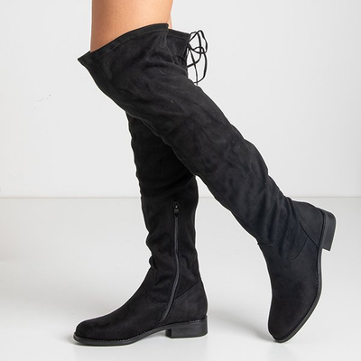 Black women's over-the-knee boots Bimala - Footwear