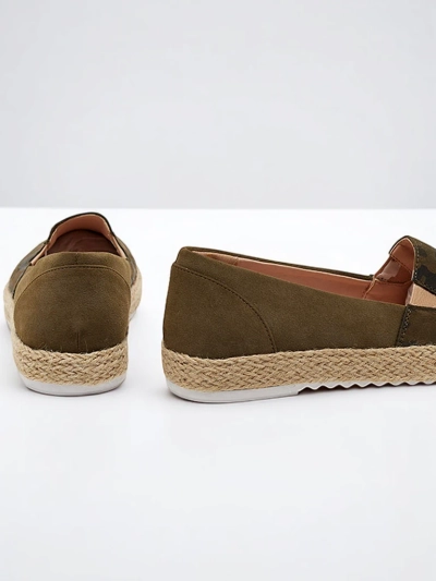 Zaļas sieviešu espadrilles Nuhente camo - Apavi