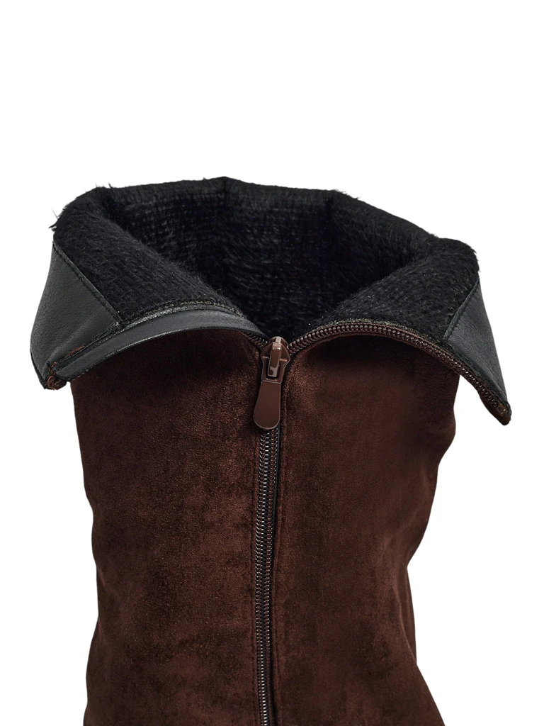 Sieviešu eko zamšādas zābaki ar Ismara virsmu