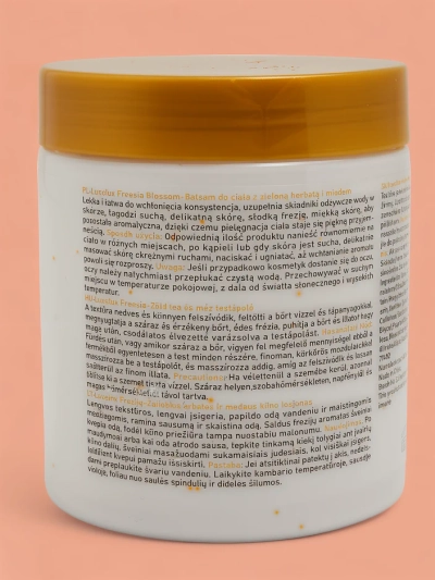 Luxelux FREESIA BLOSSOM ķermeņa balzams ar zaļo tēju un medu 250 ml