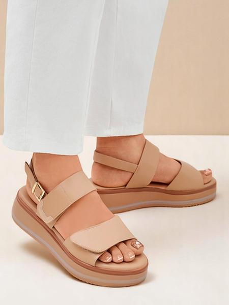 Royalfashion Sieviešu sandales ar biezāku zoli Tulipp