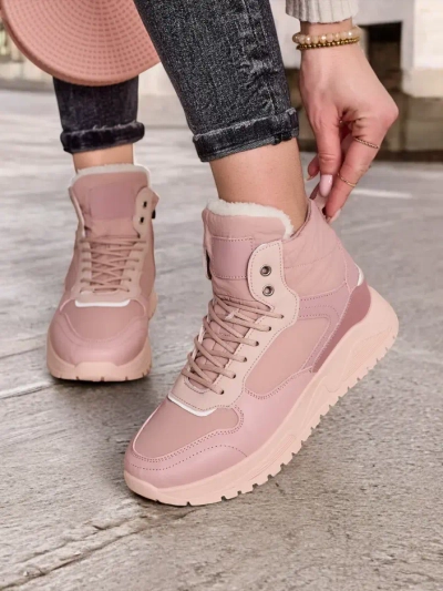 Royalfashion Insulated women's sneakers with fur Retodaf