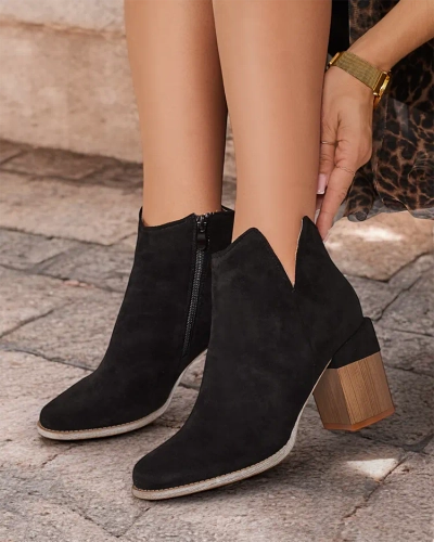 Royalfashion Sieviešu eko zamšādas zābaki Ovi