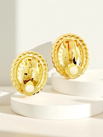 Royalfashion Женские клипсы с кристаллом и фианитом