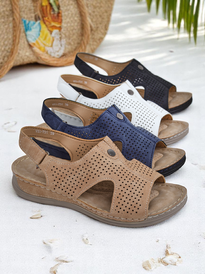 Royalfashion sieviešu perforētās sandales Leminni