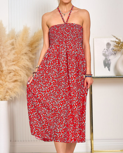 Royalfashion Sieviešu kleita līdz ceļgaliem ar apdruku